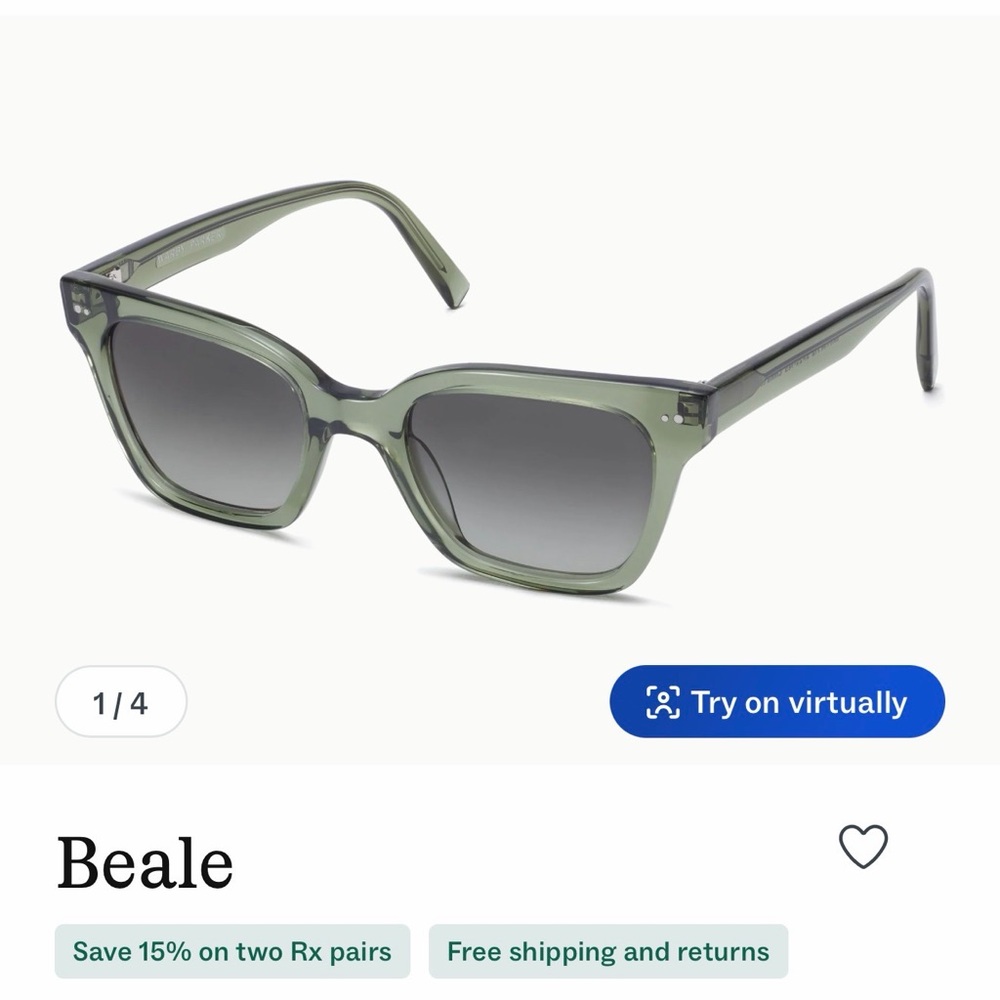 Warby Parker Beale Sunglasses in Green